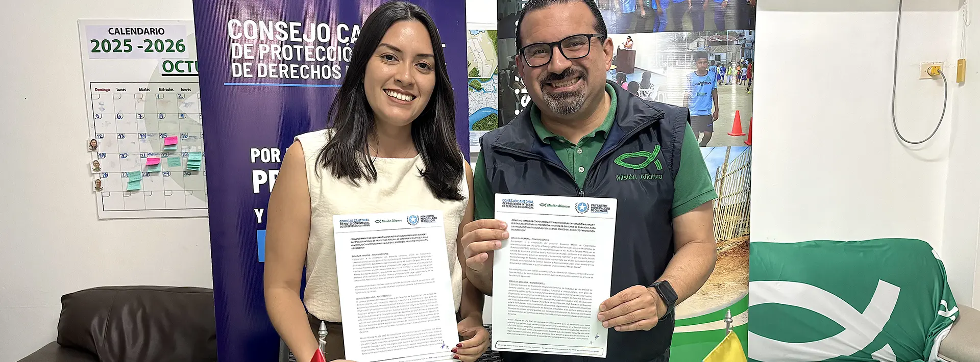 Consejo Cantonal firma convenio con Misión Alianza Noruega para fortalecer la protección de derechos en Guayaquil